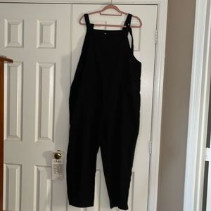 Women’s Casual Overalls Black 3xl